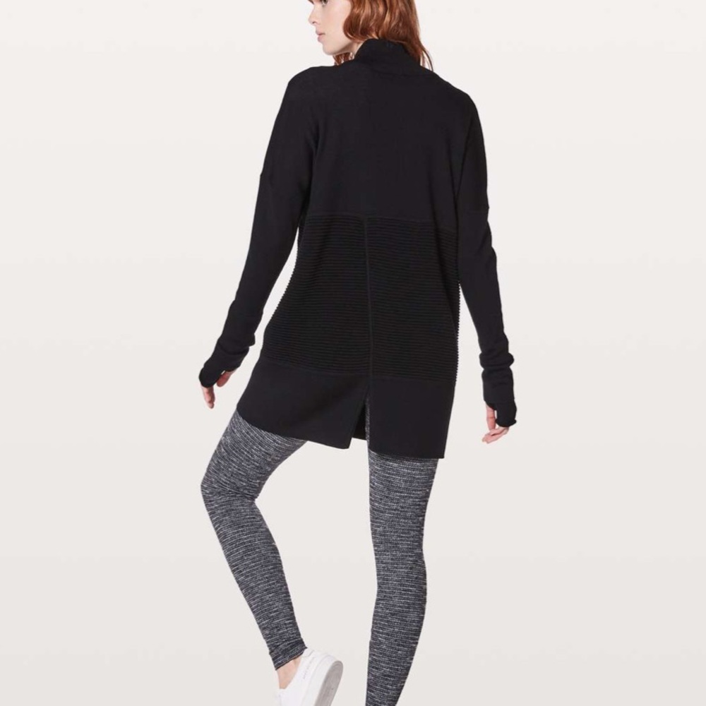 Lulu lemon Sit In Lotus wrap cardigan -FLAWED